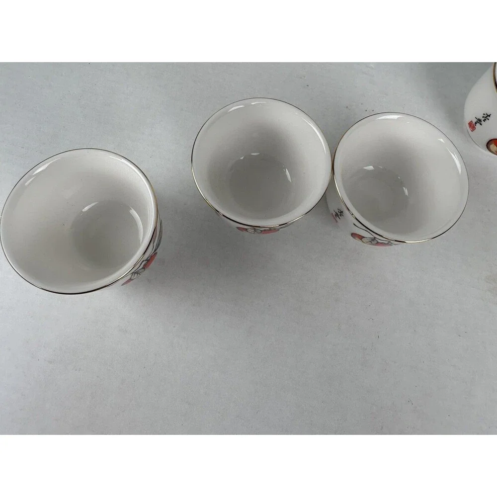 Vintage Haeng Nam Elegant Bone China Teapot & Tea Cup Set Made In Korea